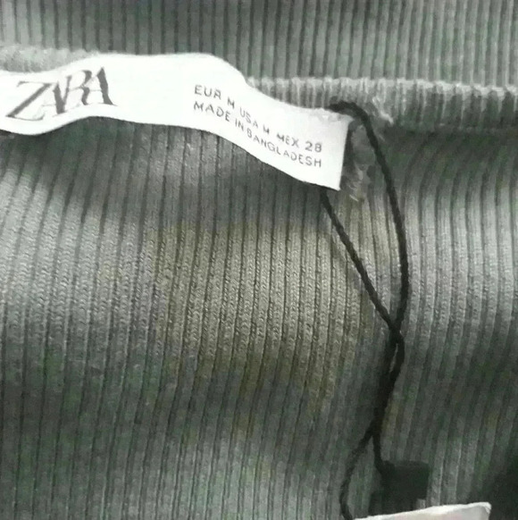 NWT Zara sexy cocktail party bodycon square neck knit dress S medium - Picture 5 of 5